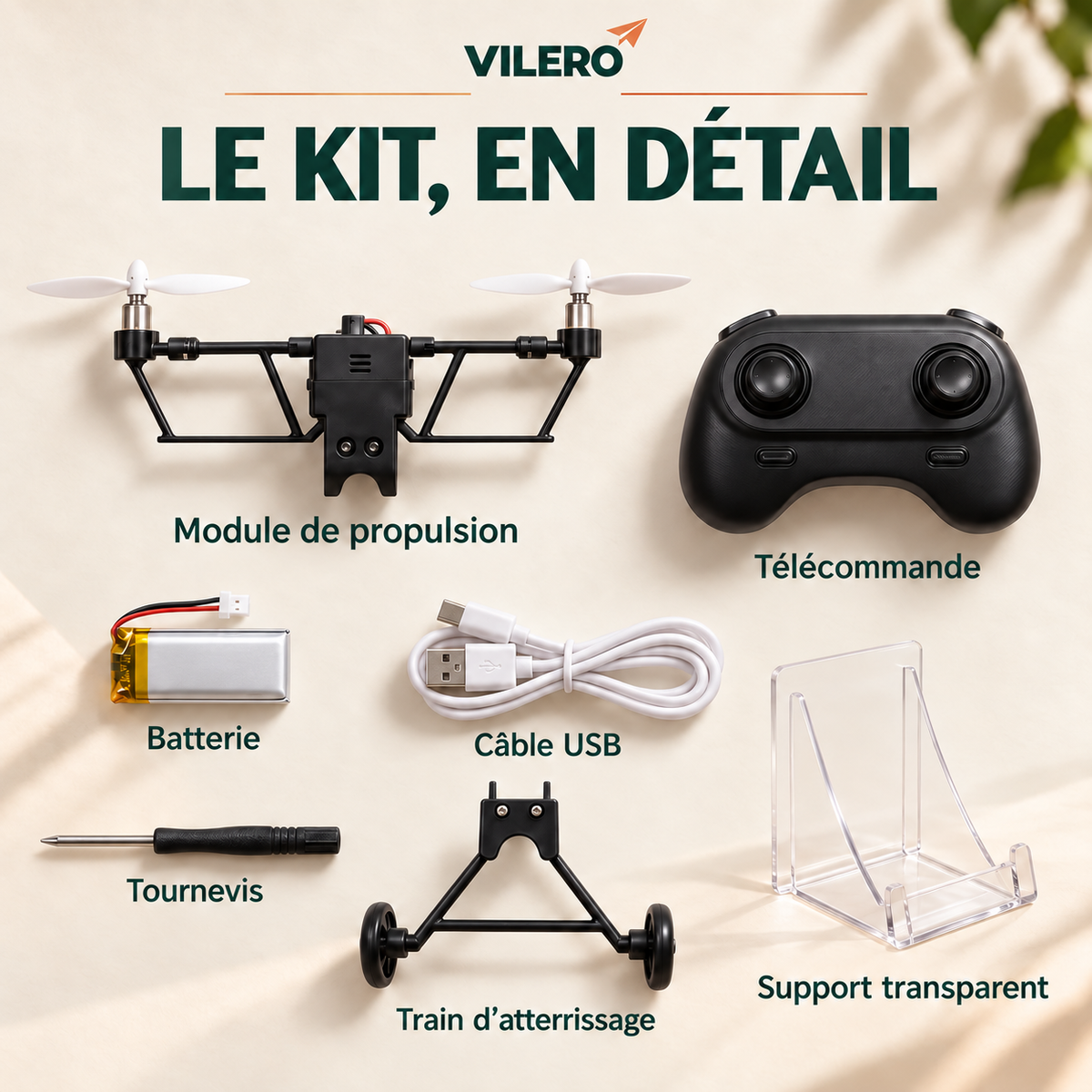 Kit avion en papier télécommandé